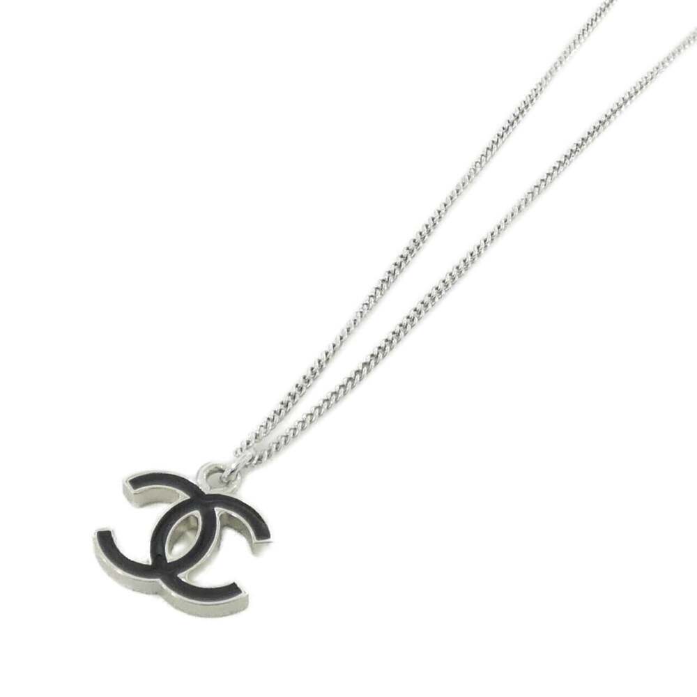 Chanel Pendant Necklace Metal Black And #327569C90B